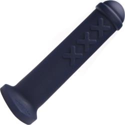 Tantus Amsterdam Junior Super Soft Silicone Dildo, 6 Inch, Carbide Blue