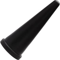Tantus Cone Butt Plug, 10.7 Inch, Byron Black