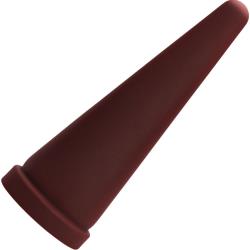 Tantus Cone Firm Butt Plug, 10.7 Inch, Oxblood