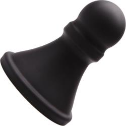 Tantus Pawn Butt Plug, 7.25 Inch, Byron Black