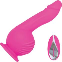 Evolved Ballistic Dong with Remote Control, 7.5 Inch, Pink