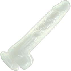 Pearl by Addiction Vibrating Dildo with Balls, 7.5 Inch, Pearl