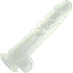 Pearl by Addiction Vibrating Dildo with Balls, 8.5 Inch, Pearl