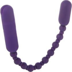 Rechargeable Booty Beads, 10 Inch, Purple