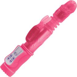 Firefly Thumper Thrusting Rabbit Vibrator, 9.4 Inch, Pink