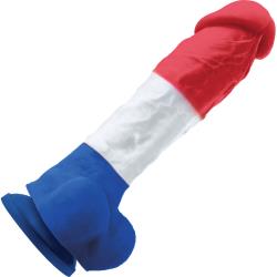 Colours Pleasures Tricolors Edition Dildo, 8 Inch, Multicolor