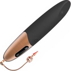 Dysis Touch Panel Lipstick Bullet Vibrator, 4.75 Inch, Black