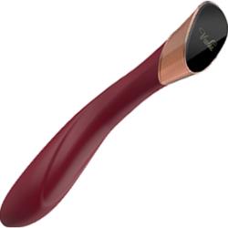Manto Touch Panel G-Spot Vibrator, 8.75 Inch, Wine Red