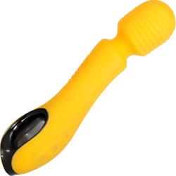 Evolved Buttercup Rechargeable Wand Vibrator, 8 Inch, Yellow