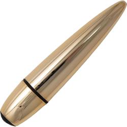 Exciter Super Charged Pointy Bullet Vibrator, 4.75 Inch, Gold