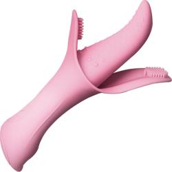 Luv Magic Tongue Silicone Vibrator, 4 Inch, Pink