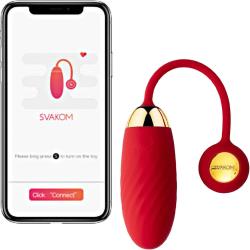 Svakom Ella Neo App Controlled Interactive Vibrating Bullet, 8 Inch, Red