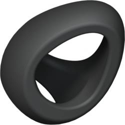 Love to Love Flux Ring Silicone Cockring, Black