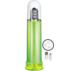 Rechargeable Electric Pump with C-Ring and Extra Gasket, 12.5 Inch by 3 Inch, Green
