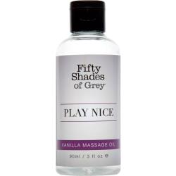 Fifty Shades of Grey Play Nice Massage Oil, 3 fl.oz (90 mL), Vanilla