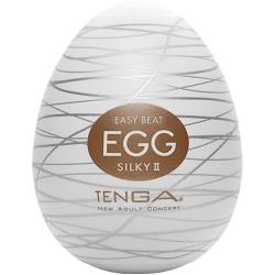 Tenga Egg Silky II Silicone Male Masturbator, White