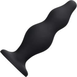 Ouch! Bubble Butt Plug, 4.57 Inch, Black