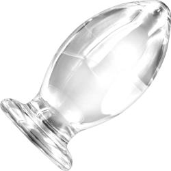 Renegade Glass Bishop Anal Plug, 4.7 Inch, Clear