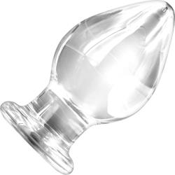 Renegade Glass Knight Anal Plug, 5.2 Inch, Clear