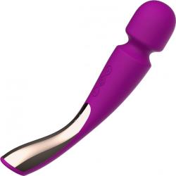 LELO Smart Wand 2 Rechargeable Silicone Massager, 8.7 Inch, Deep Rose