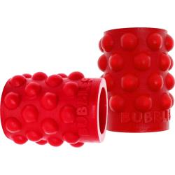 OxBalls Bubbles Silicone Nipsuckers, 2-Pack, Red