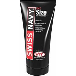 Swiss Navy Max Size Male Enhancement Cream, 5 fl.oz (150 mL), Black