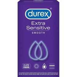 Durex Extra Sensitive Smooth Condoms, 12 Pack