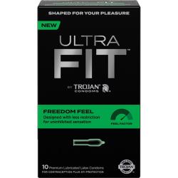 Trojan Ultrafit Freedom Feel Condoms, 10 Pack