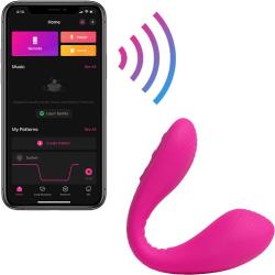 Lovense Quake Bluetooth Adjustable Dual Stimulator, 7.75 Inch, Pink