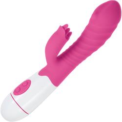 Lotus Sensual Massagers No 5 Dual Action Vibrator, 7.5 Inch, Pink