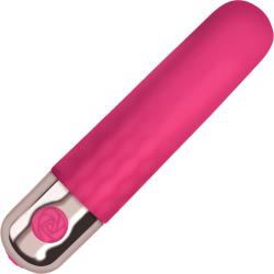 Exciter Super Charged Travel Silicone Vibrator, 3.75 Inch, Pink