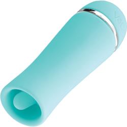 VeDO Liki Rechargeable Flicker Vibrator, 3.5 Inch, Tease Me Turquoise