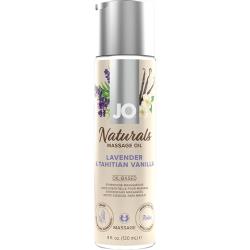 JO Naturals Massage Oil, 4 fl.oz (120 mL), Lavender & Tahitian Vanilla