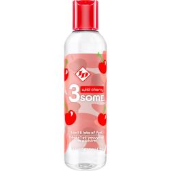 ID Lubes 3some Water-Based Lubricant, 4 fl.oz (118 mL), Wild Cherry
