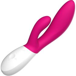 LELO Ina Wave 2 Rechargeable Silicone Vibrator, 7.9 Inch, Cerise