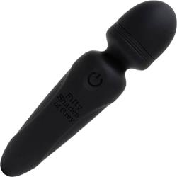 Fifty Shades of Grey Sensation Rechargeable Mini Wand Vibrator, 4 Inch