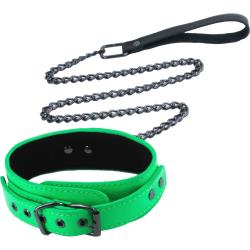 Electra Play Things Collar and Leash, Green