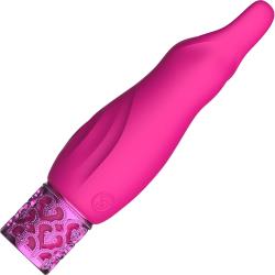 Royal Gems Sparkle Rechargeable Silicone Bullet, 4.75 Inch, Pink