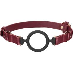 Ouch! Halo Silicone Ring Gag, Burgundy
