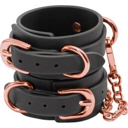 Bondage Couture Wrist Cuffs, Black