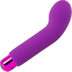 PowerBullet Sara`s Spot Compact G-Spot Vibrator, 5 Inch, Purple