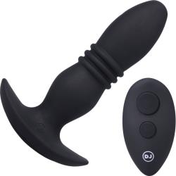 A-Play Rise Silicone Anal Plug with Remote, 6.25 Inch, Black