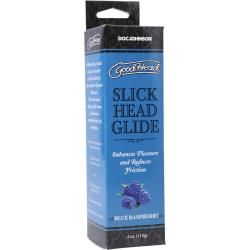 GoodHead Slick Head Glide, 4 oz (113 g) Boxed Tube, Blue Raspberry