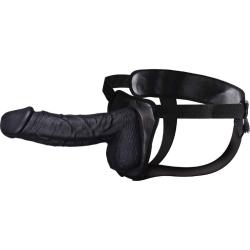 Erection Assistant Hollow Strap-On, 8.5 Inch, Black