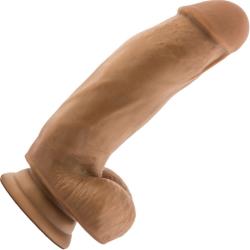 Dr. Skin Silicone Dr. Samuel Dong with Suction Cup, 7 Inch, Mocha