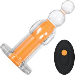 Gender X Orange Dream Butt Plug with Remote Control, 4.73 Inch, Orange