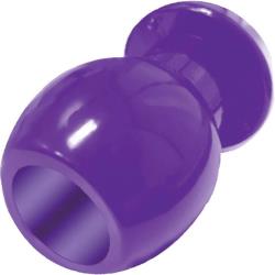 Icon Port Hole Hollow Butt Plug, Purple