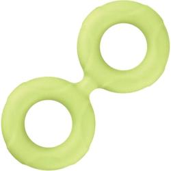 Forto F-81 Double Ring Liquid Silicone, Large, Glow in the Dark