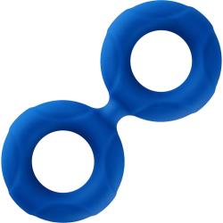 Forto F-81 Double Ring Liquid Silicone, Large, Blue