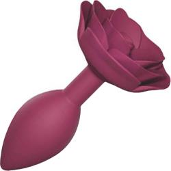 Love to Love Open Roses Silicone Anal Plug, 4.57 Inch, Plum Star